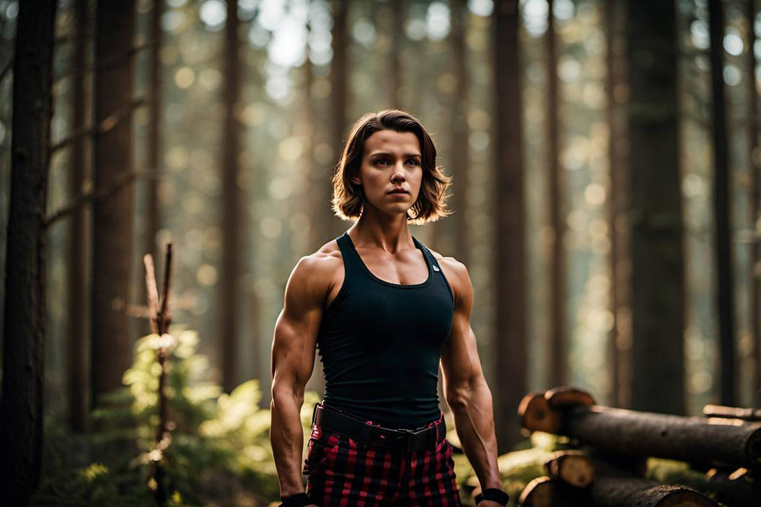 Milly Bodybuilder Millie Bobby Brown Bodybuilder. As A Lumberjack by musclefan1988 on ...