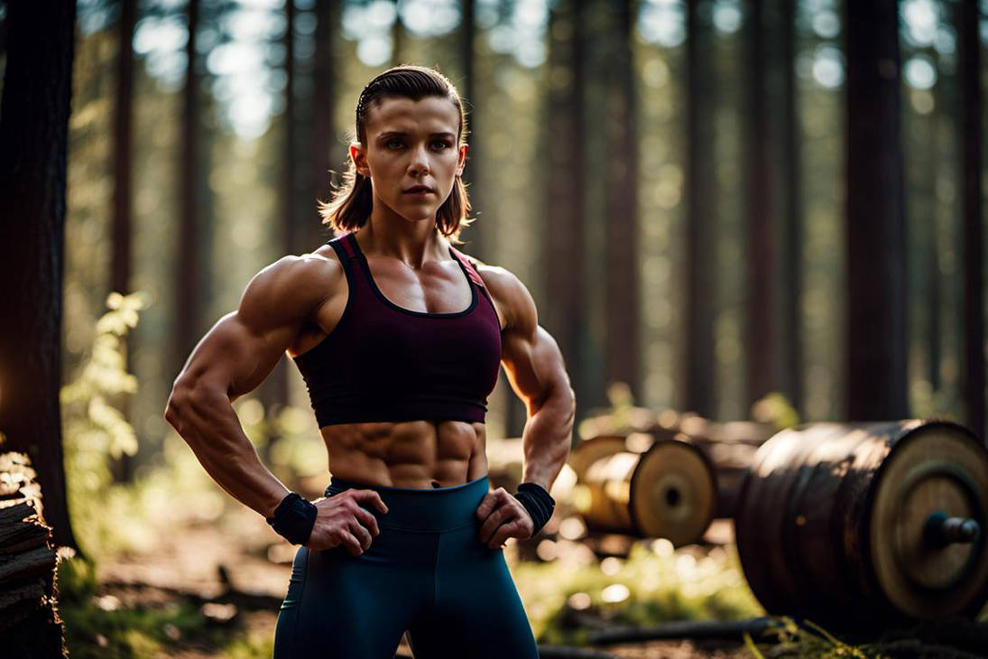 Milly Bodybuilder Millie Bobby Brown Bodybuilder. As A Lumberjack by musclefan1988 on ...