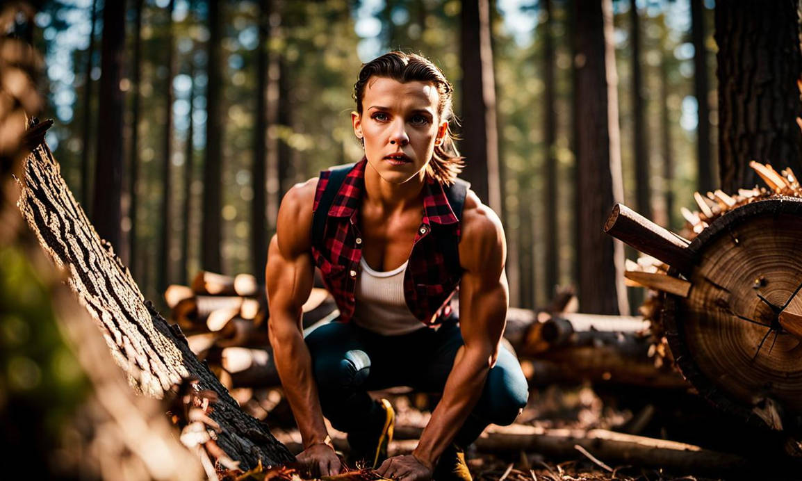 Milly Bodybuilder Millie Bobby Brown Bodybuilder. As A Lumberjack by musclefan1988 on ...
