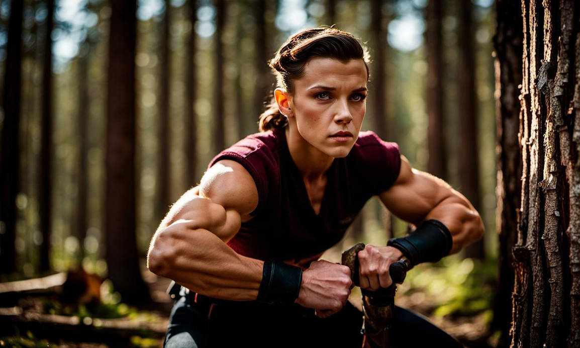 Milly Bodybuilder Millie Bobby Brown Bodybuilder. As A Lumberjack by musclefan1988 on ...