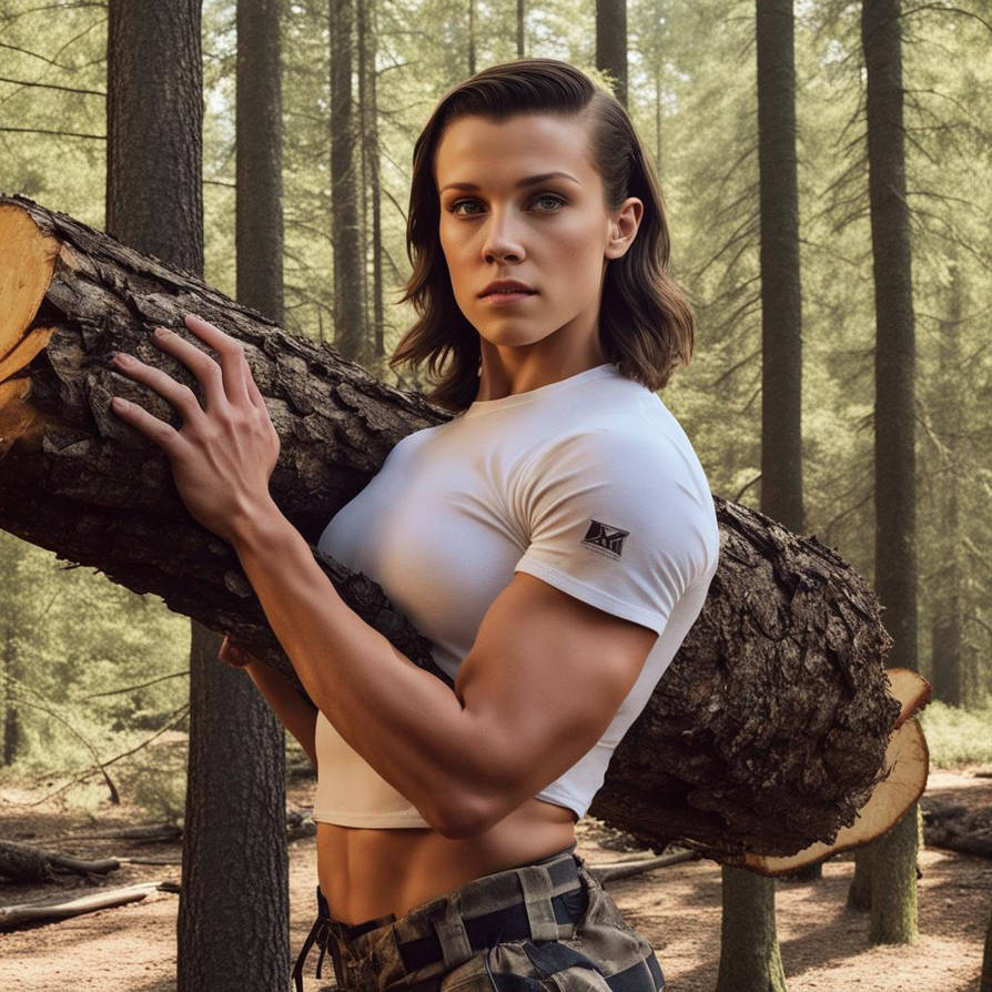 Milly Bodybuilder Millie Bobby Brown Bodybuilder. As A Lumberjack by musclefan1988 on ...