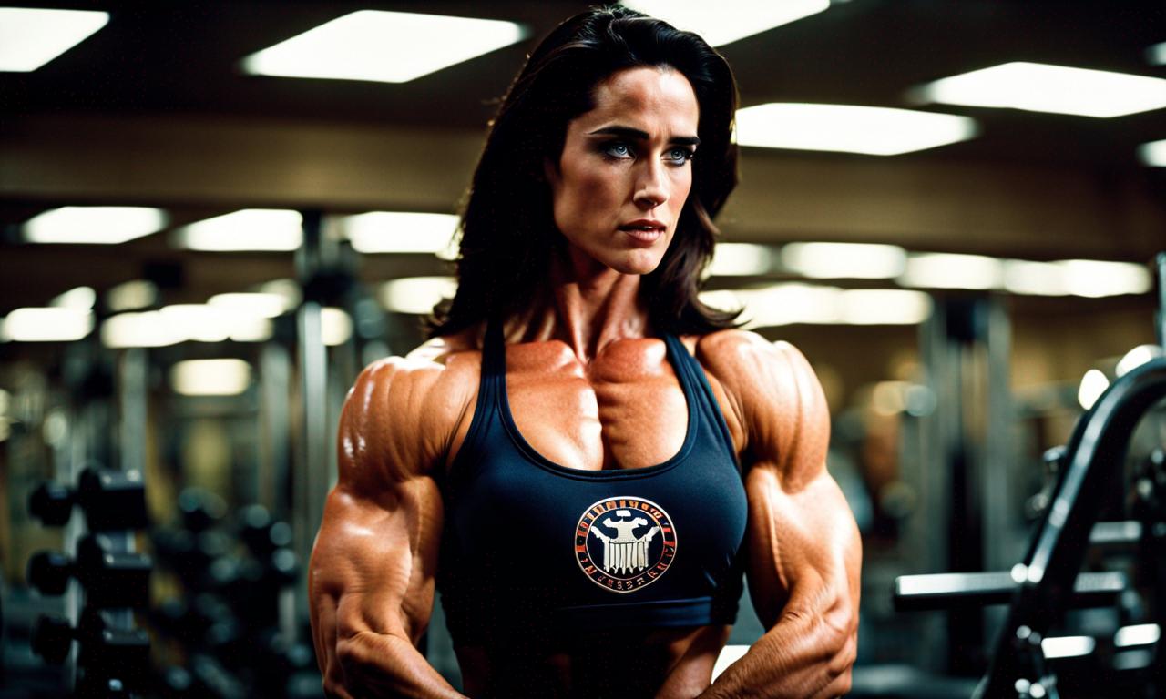 Jennifer Rudolf Bodybuilder Jennifer Connelly As A 1980s Bodybuilder by musclefan1988 on DeviantArt