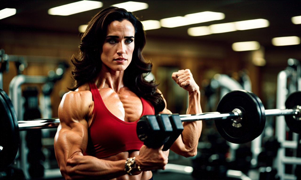 Jennifer Connelly As A 1980s Bodybuilder by musclefan1988 on DeviantArt