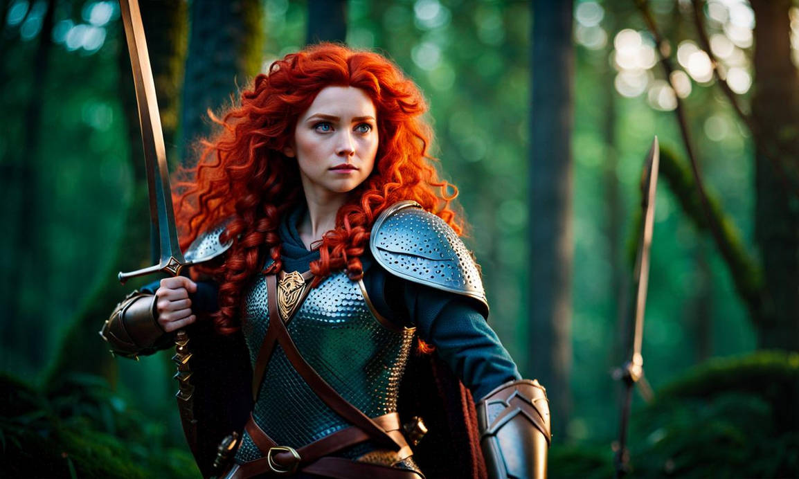 Merida From Brave.she Is In Metal Armor by musclefan1988 on DeviantArt