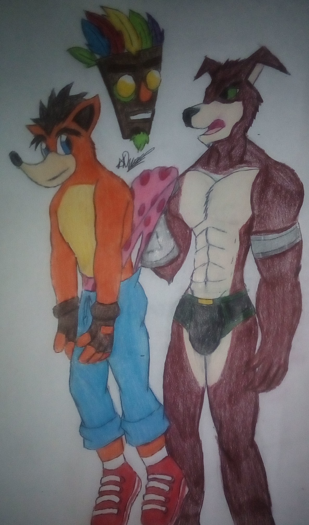 Crash Bandicoot - Crash and Uga Buga by Lefthanded-12 on DeviantArt