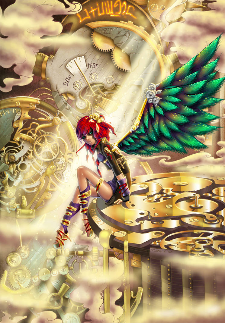 Steampunk Angel Coloration