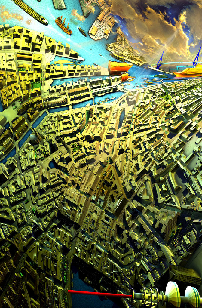 Polygon City - HAMBURG III by DigitalPunishment on DeviantArt