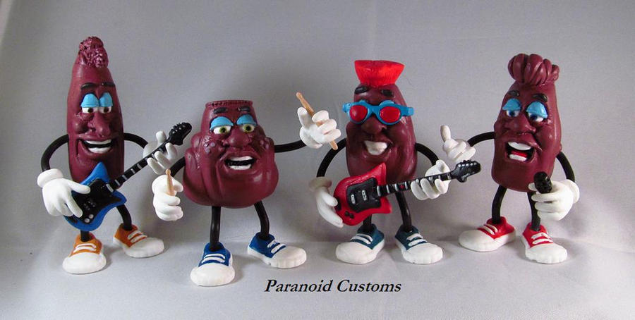 Customized Initials Raisins California Raisins Custom Band Set #2 Complete by ParanoidObseshun on ...