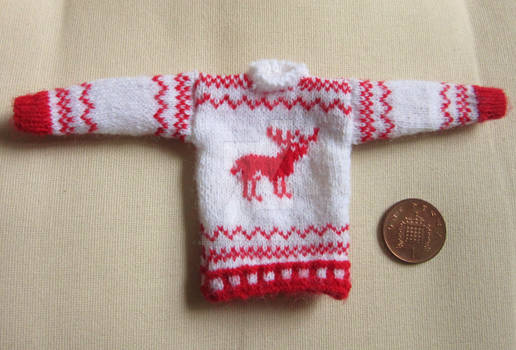 1:12th scale Reindeer sweater