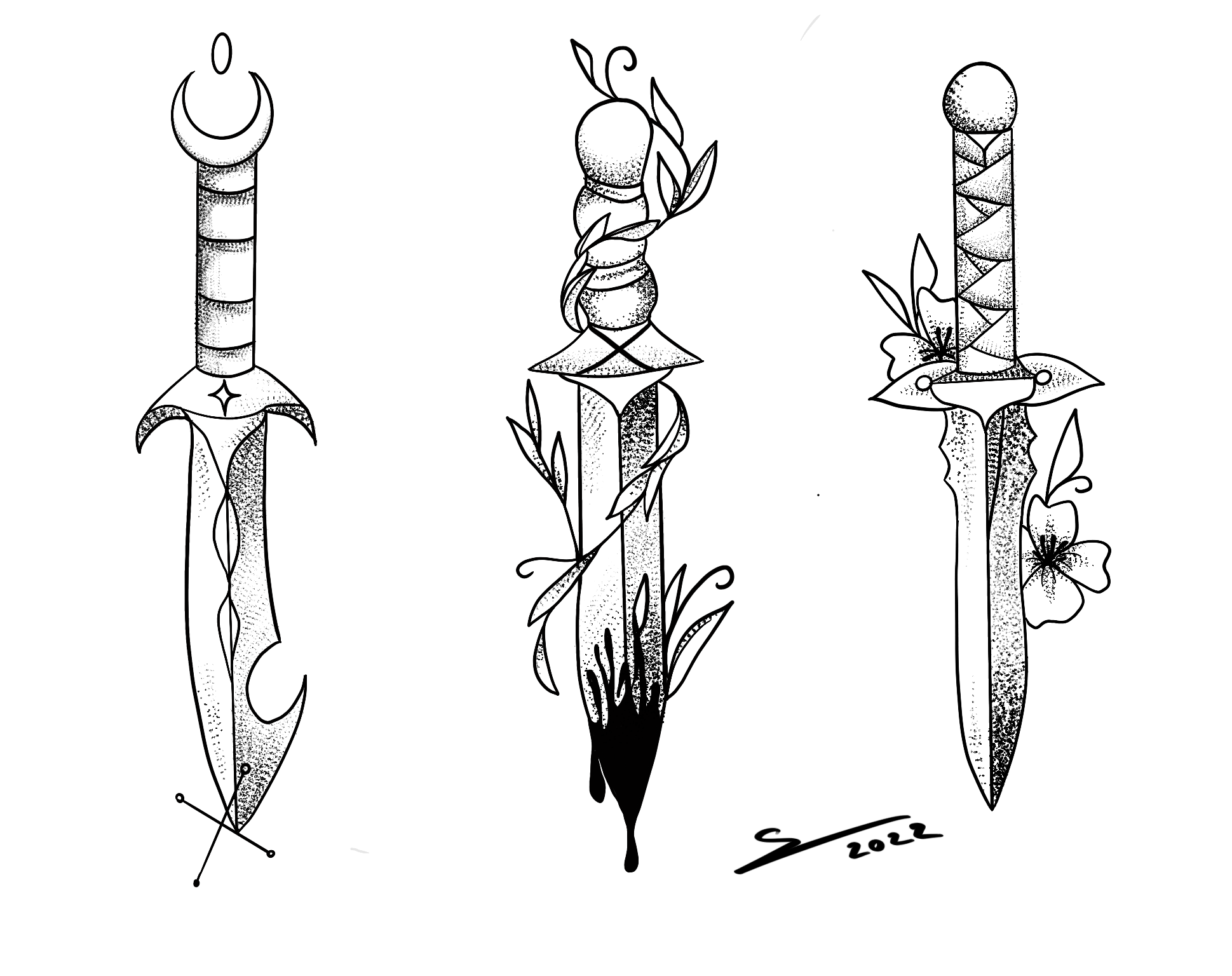 Square Dagger Daggers designs by BarceloArt on DeviantArt