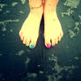 rainbow toes