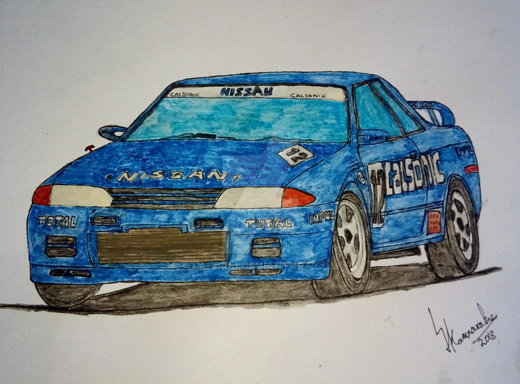 How To Draw A R32 How To Draw Nissan Skyline R32