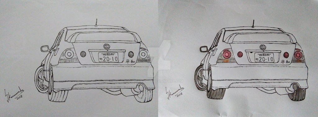 Altezza Drawing Toyota Altezza Turbo by LahiruJ on DeviantArt