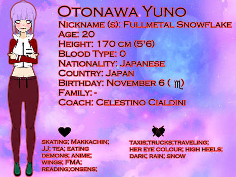 [Yuri!!! On Ice] Yuno Otonawa
