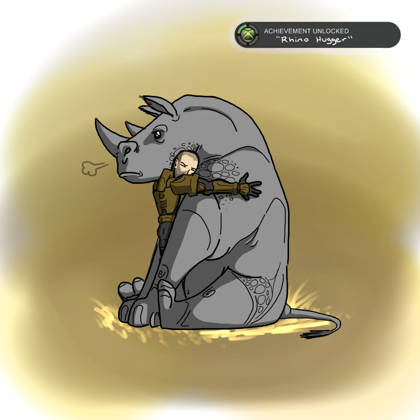 ACHIEVEMENT UNLOCKED: Rhino Hugger