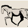 Woodcut: horse