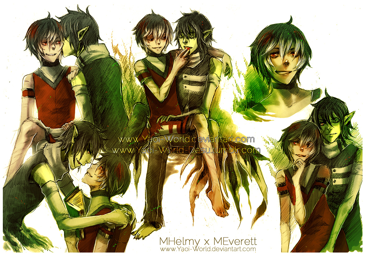 Yaoi SketchSheet Commission: MHelmy x MEverett