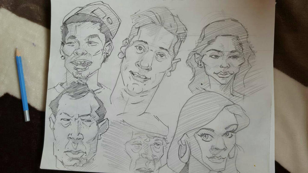 head sketches