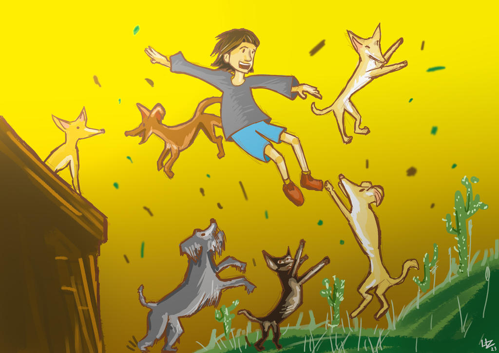 Deviantart Animal Jumping girl dogs jumping by urielzan on DeviantArt