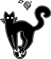 Astronomy Black Cat [GIF]