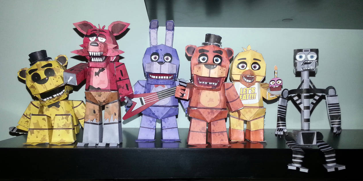 Five Nights at Freddy's Papercraft by badandy0925 on DeviantArt