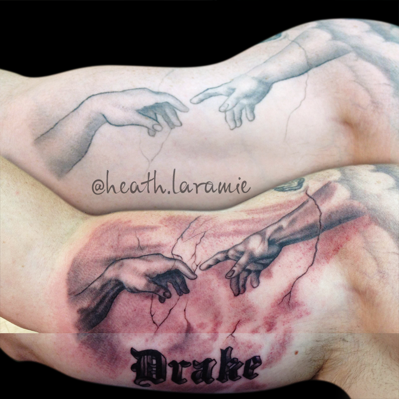 The Creation of Adam Tattoo by againstheindustry on DeviantArt