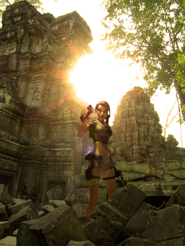 Lara Croft on Cambodia