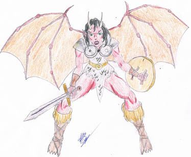 Warrior demoness