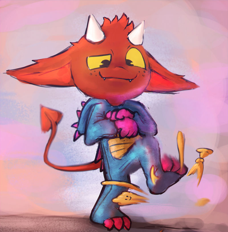Jumpy Imp stompy imp by Babipoki on DeviantArt