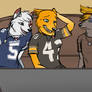 four football furries