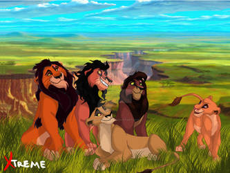 The Lion King - Scar, Zira, Nuka, Kovu and Vitani by Diego32Tiger