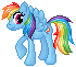 Pixel Pony - Rainbow Dash