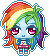 Pixel Doll - Rainbow Dash by Heartage