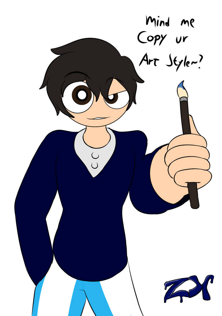 Digital Copy Deviantart Joke draw: Le Copy style by Zexperience on DeviantArt