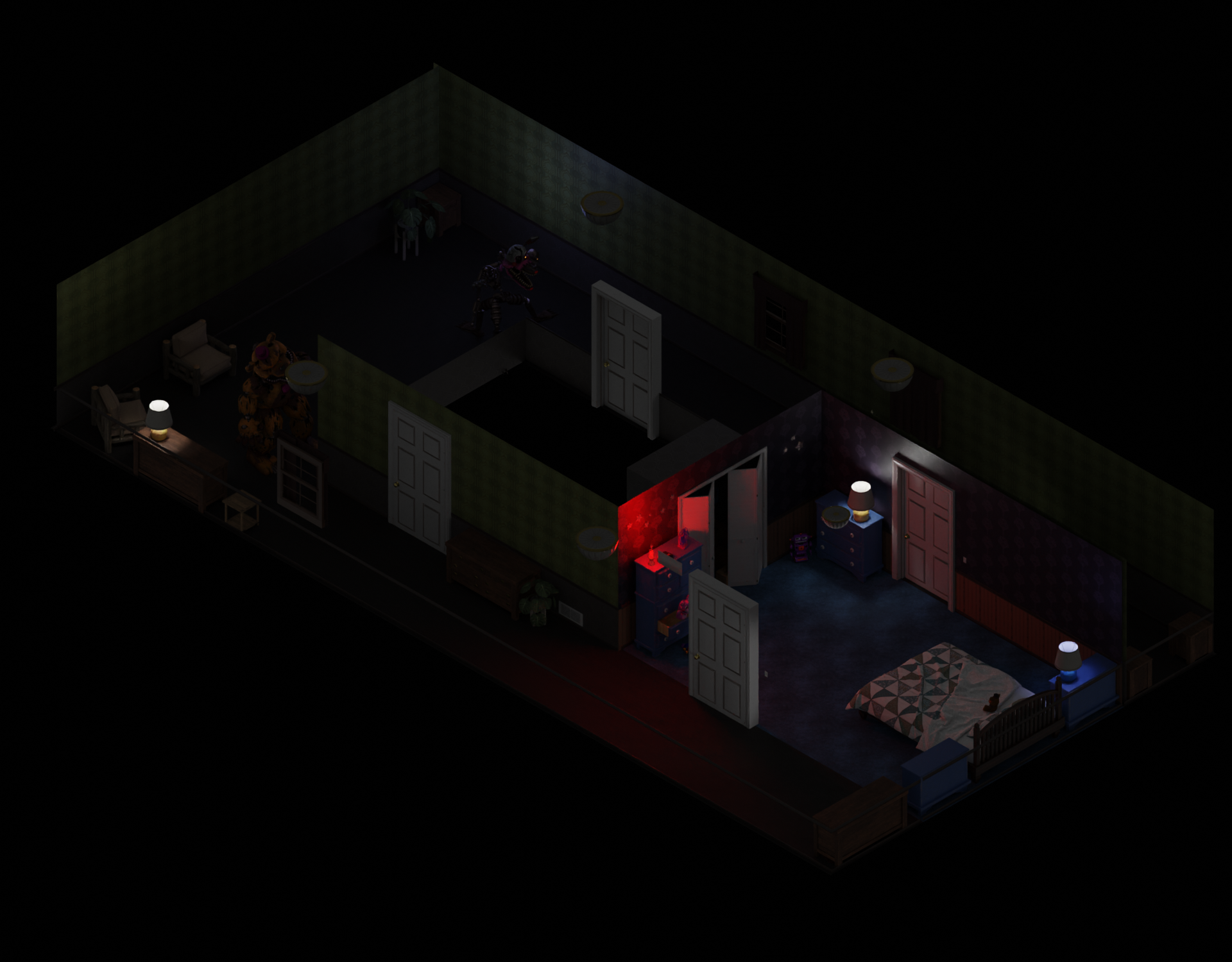 Fnaf 4 Minigame Full Map by suporn006 on DeviantArt