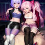 Pastel Goth Asuka and Rei