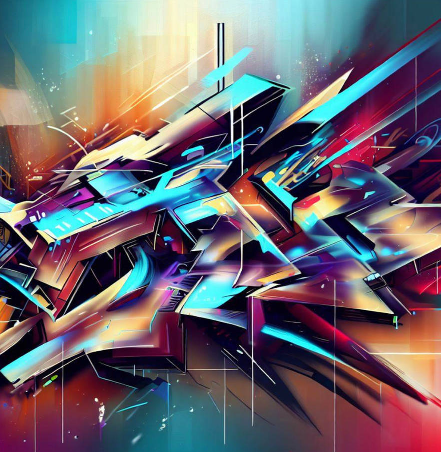 Abstract Ai Graffiti art by LumiSaraya on DeviantArt