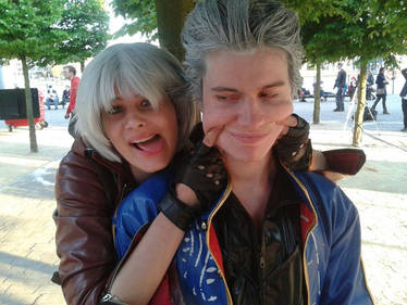 vergil and dante 'cheer up bro'