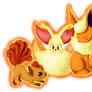 Pokemon's Fire Foxes