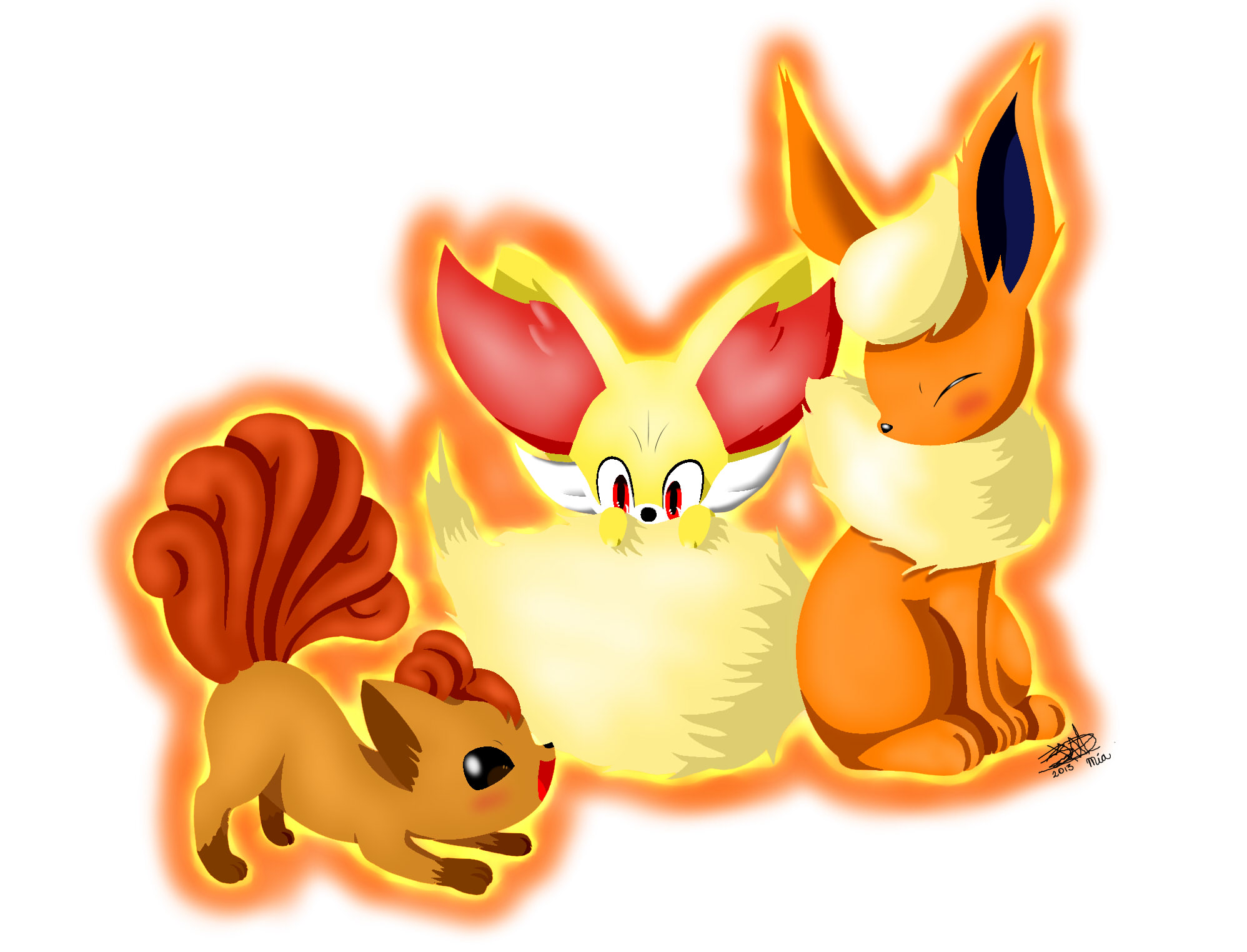 Pokemon's Fire Foxes