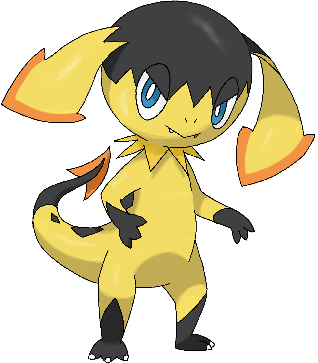 Helioptile evolution by Estefanoida on DeviantArt