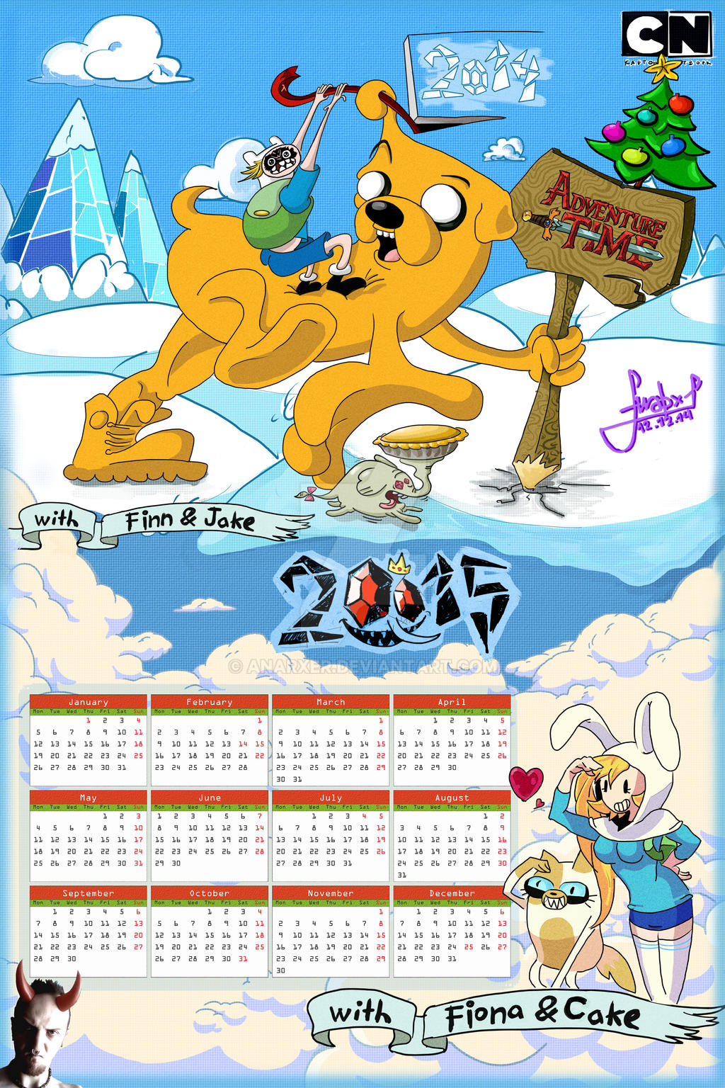 Adventure Time 2025 Calendar July