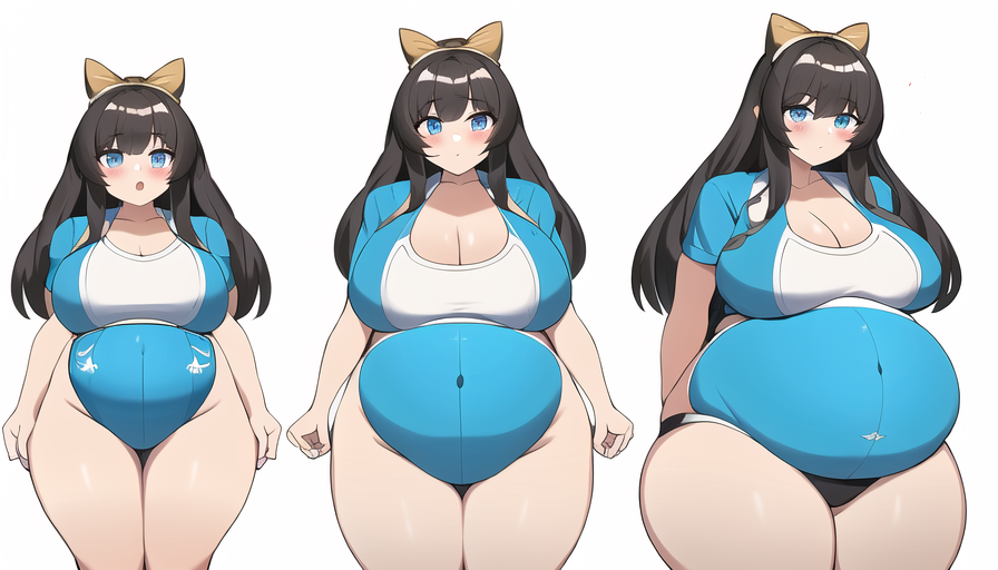 Lia weight gain sequence by Weightgainart on DeviantArt