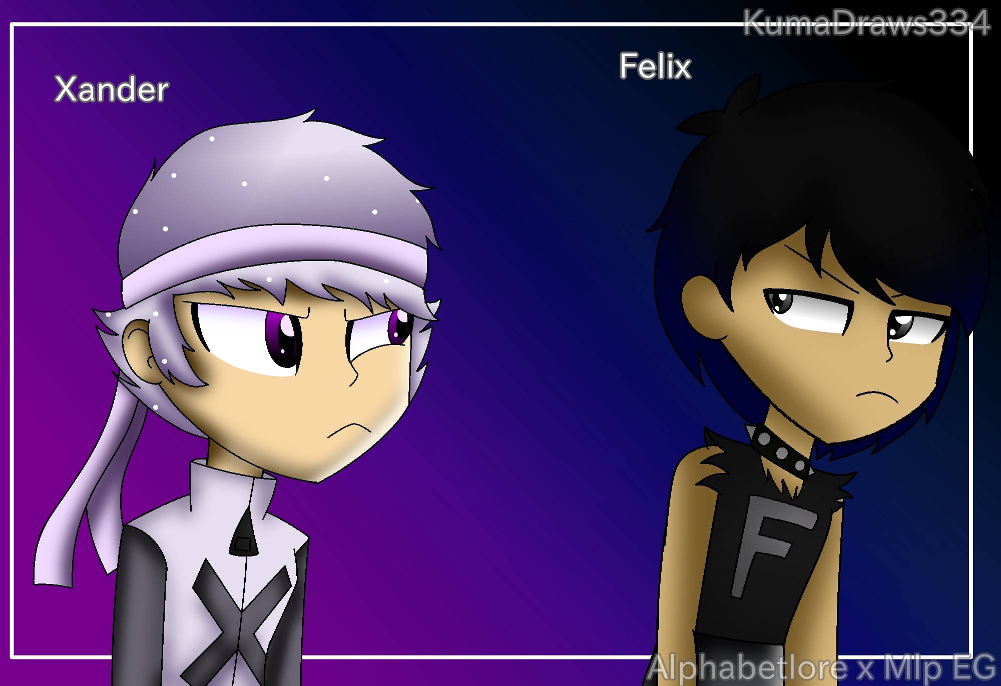 X Y (Alphabet Lore Humanized #13) by MyLittleArtist2468 on DeviantArt