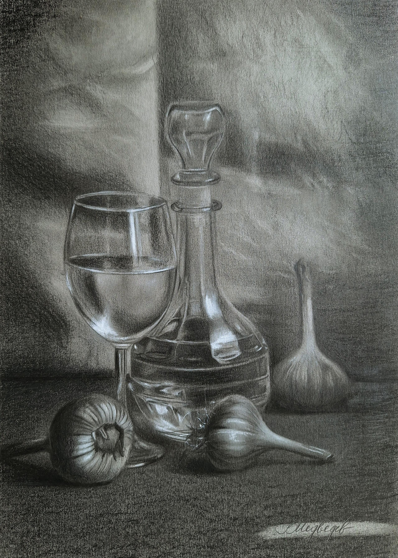 Garlic wine