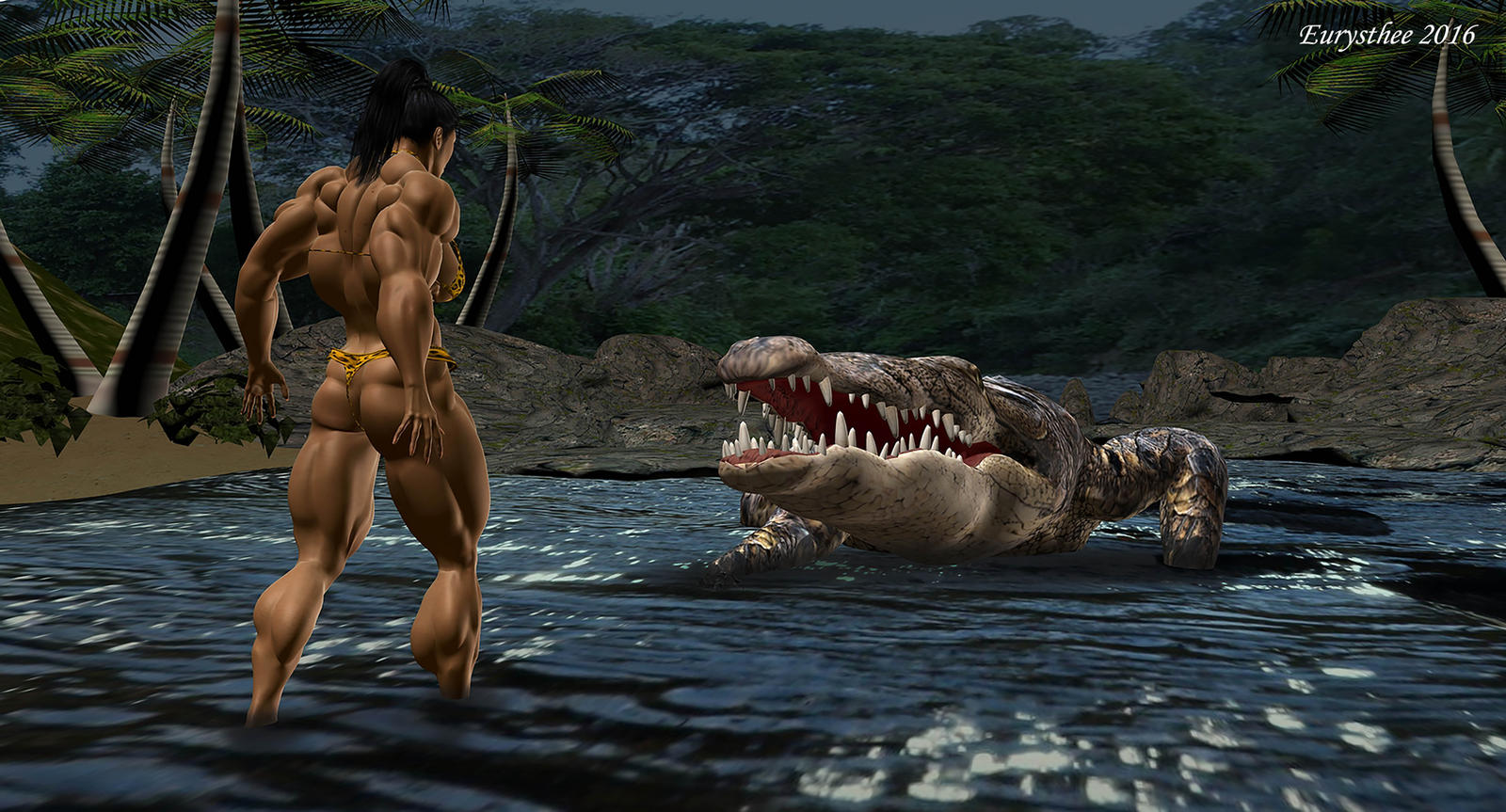 Sanya's Fights, Crocodile 02