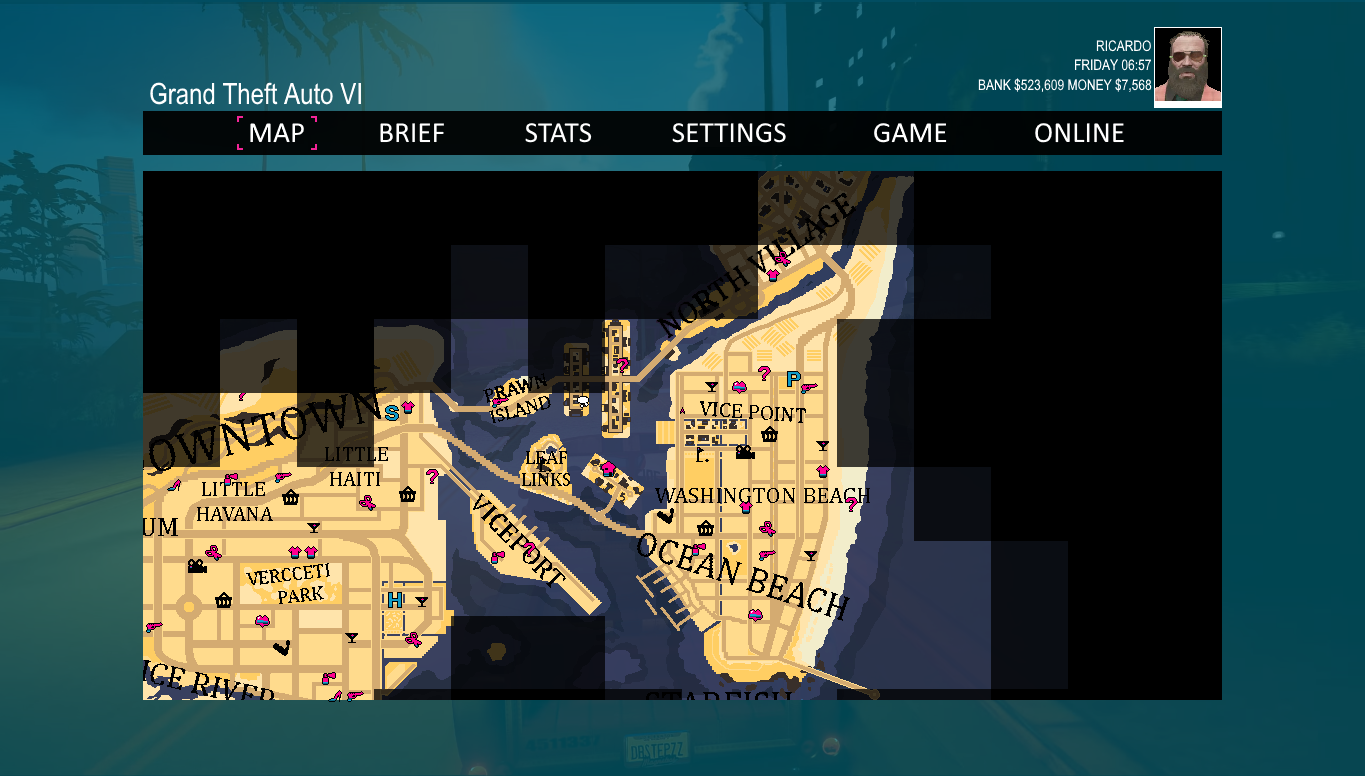 GTA 6. Grand Theft Auto VI: Vice City Map 2/4 by avatar-sd on DeviantArt