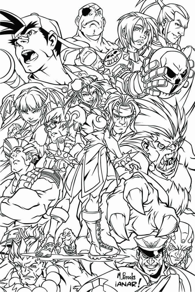 Street Fighter Vector Inking