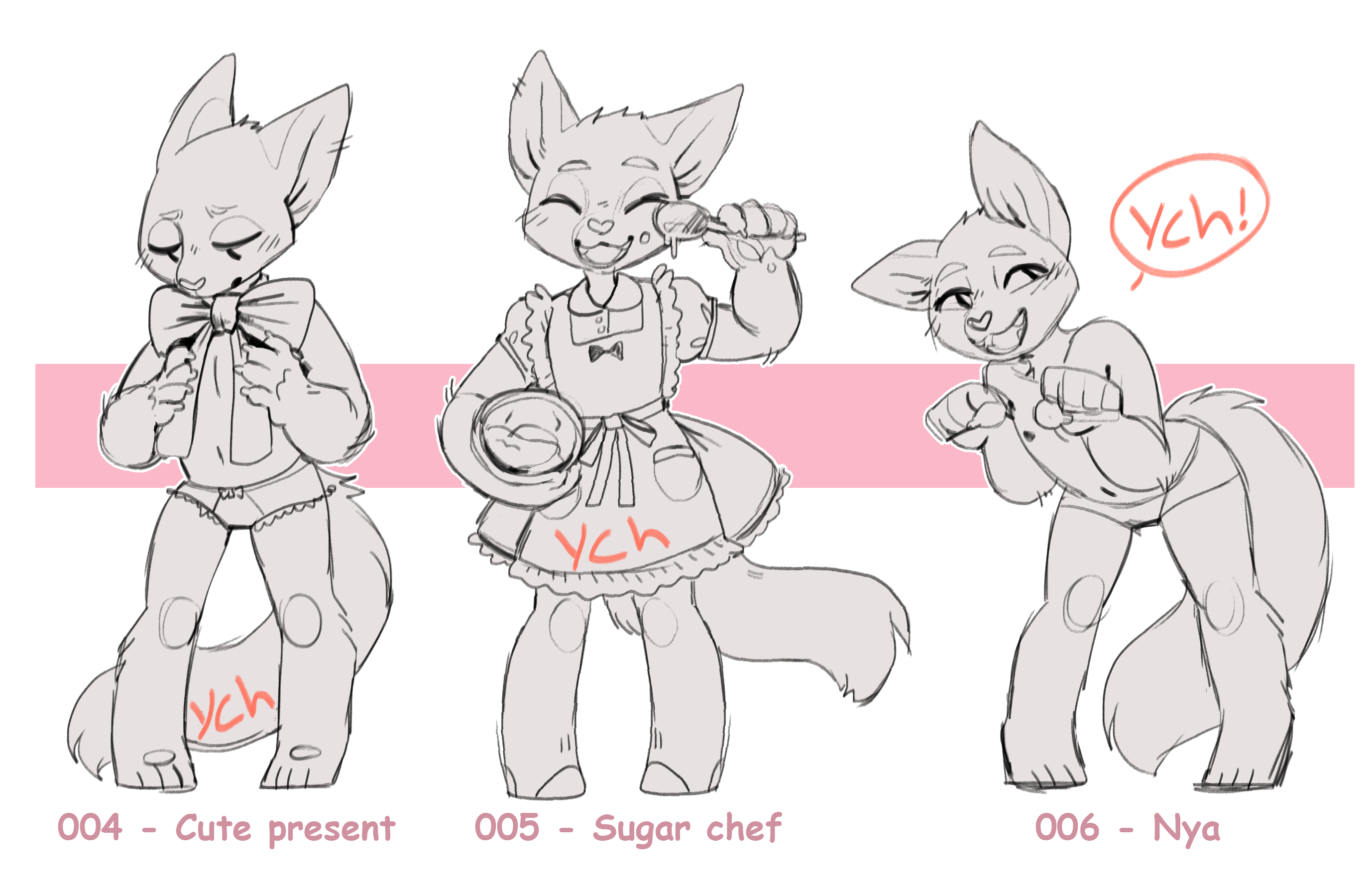 YCH для рисования фурри