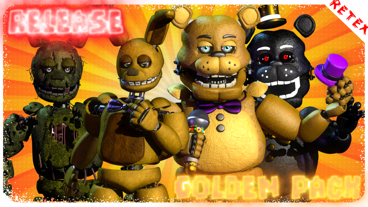 C4D) Fredbear And Friends by freddygamer24 on DeviantArt